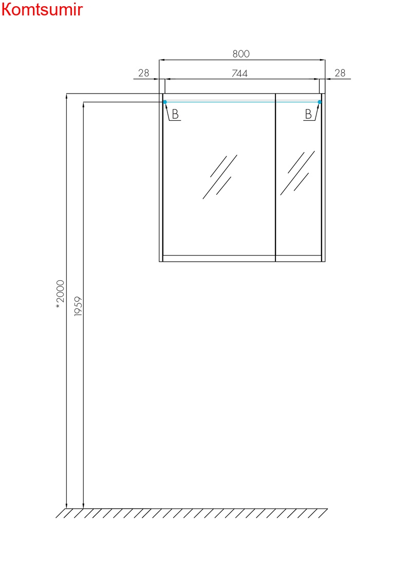 Зеркало-шкаф AQUATON Нортон 80 белое (1A249202NT010)