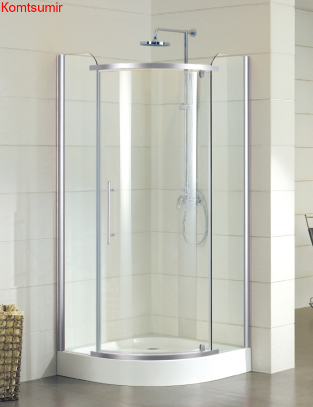 Душевое ограждение Azario EDMONTON 900*900*2000, БЕЗ ПОДДОНА, распаш дверь, 8 мм