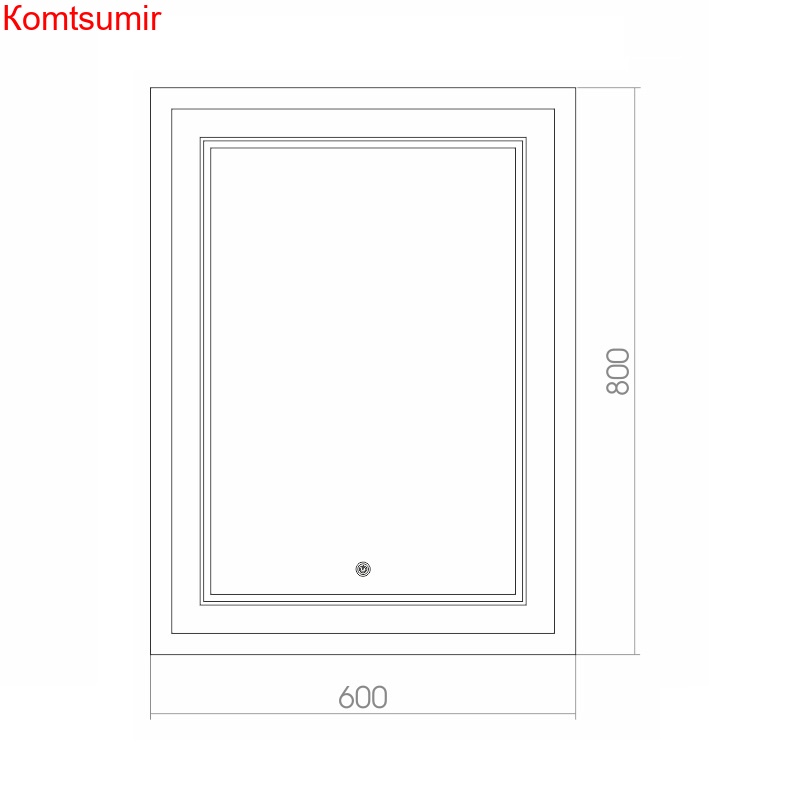 Зеркало AZARIO GRAND, сенсорный выключатель