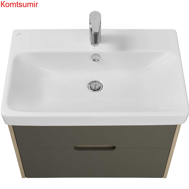 Тумба под раковину AQUATON Оливия 70 подвесная Грей/Дуб Ойстер (1A254301OLUG0)