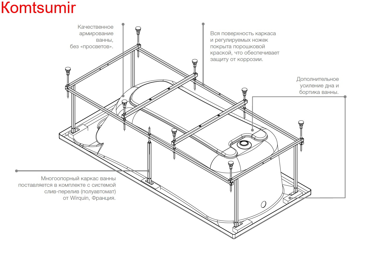 Ванна акриловая Roca HALL Angular асимметричная 150х100, правосторонняя