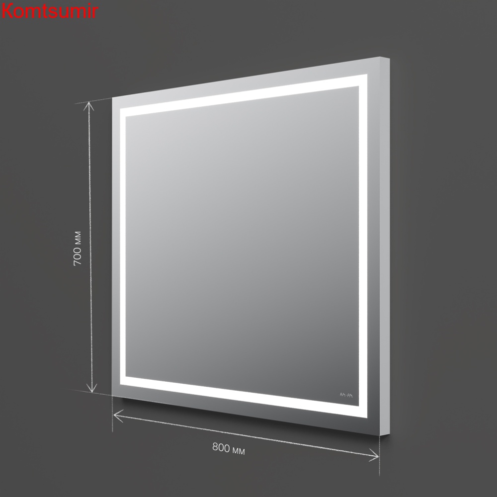 M91AMOX0801WG Универсальное зеркало настенное с контурной LED-подсветкой, 80 см M91AMOX0801WG Универсальное зеркало настенное с контурной LED-подсветкой, 80 см