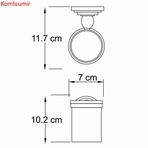 WasserKRAFT Isar K-7328 Подстаканник одинарный WasserKRAFT Isar K-7328 Подстаканник одинарный