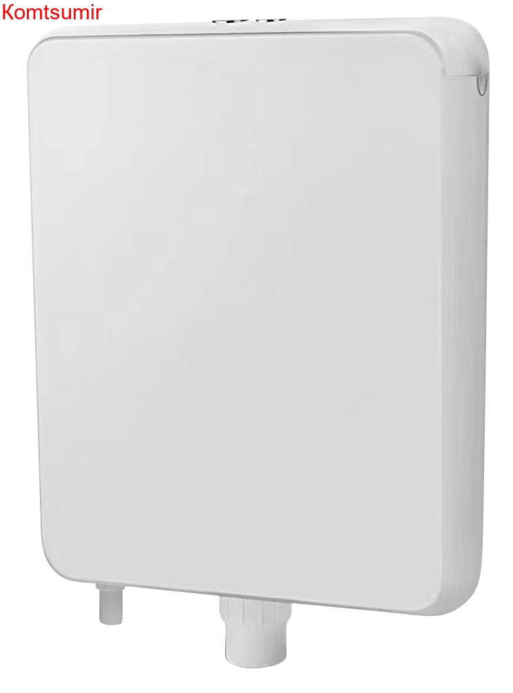 Бачок пластиковый AZARIO 360x85x430 с соединительной трубой, белый (AZ-967)