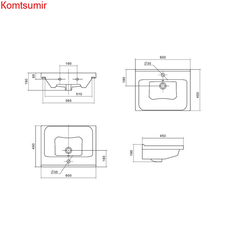 Раковина Santek Миранда 60