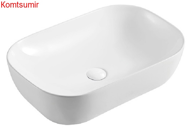 Раковина Azario 490х395х150 накладная, белый глянец (AZ-2143)