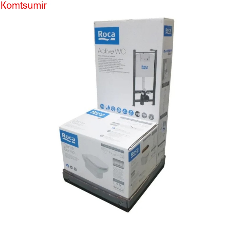 ПЭК: Roca DAMA SENSO NEW унитаз + тонкое сиденье с микролифтом + инсталляция DAMA SENSO NEW