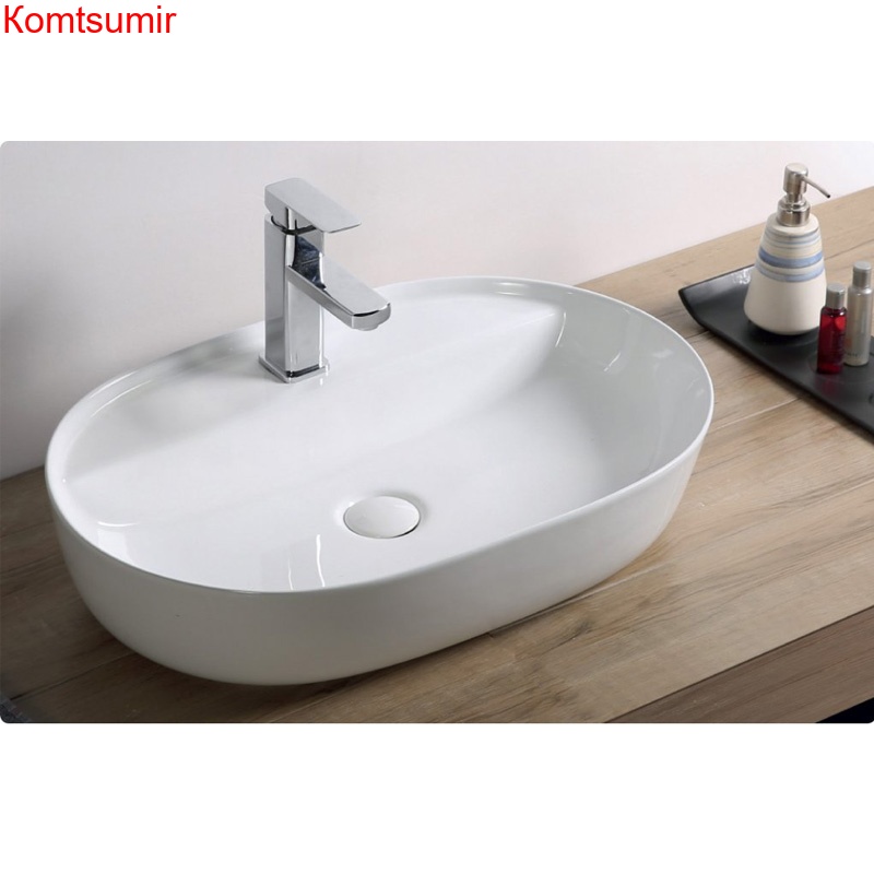 Раковина Azario 610х400х120 накладная, белый (AZ-2203)