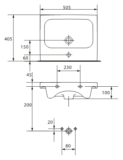 Раковина Cersanit Colour  50
