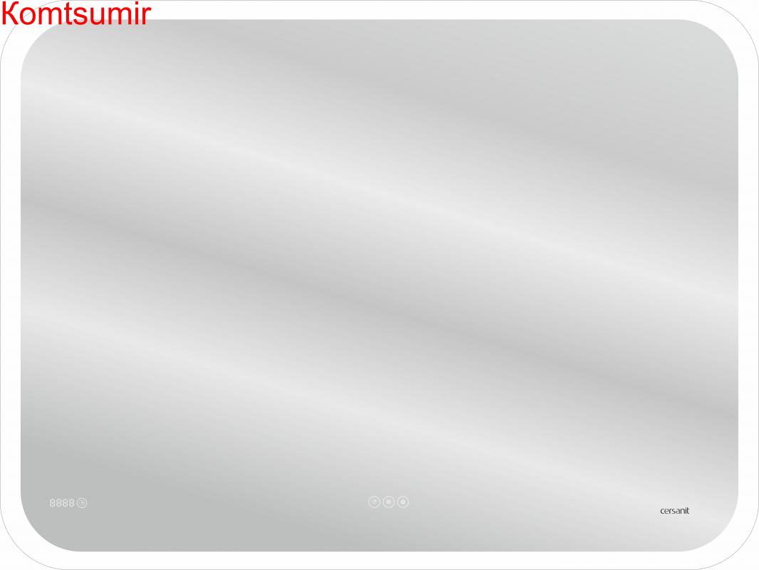 Зеркало: LED 070 pro 100*70, с подсветкой, сенсор, антизапотевание, ф-ция звонка, Bluetooth, Сорт1