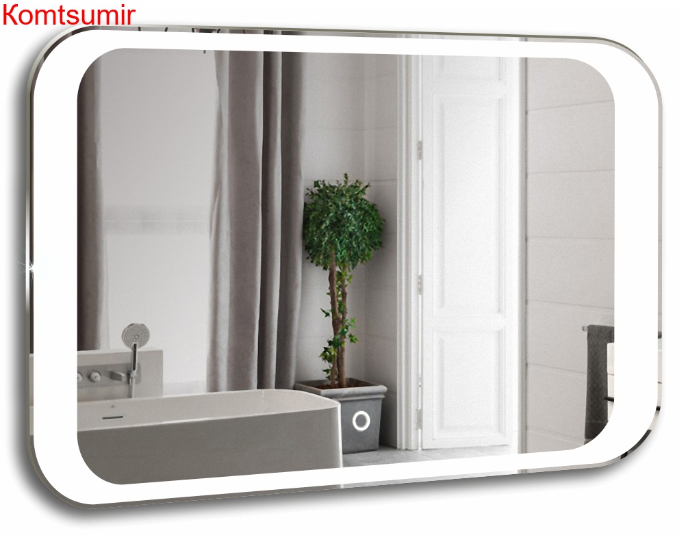 AZARIO зеркало Индиго 800*550- 2 сенсор выкл+подогрев