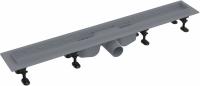 Душевой лоток AlcaPlast Optima APZ12-850 с опорами серый, в пол около стены