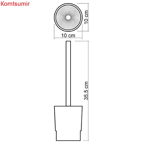 WasserKRAFT C182 Колба с щеткой