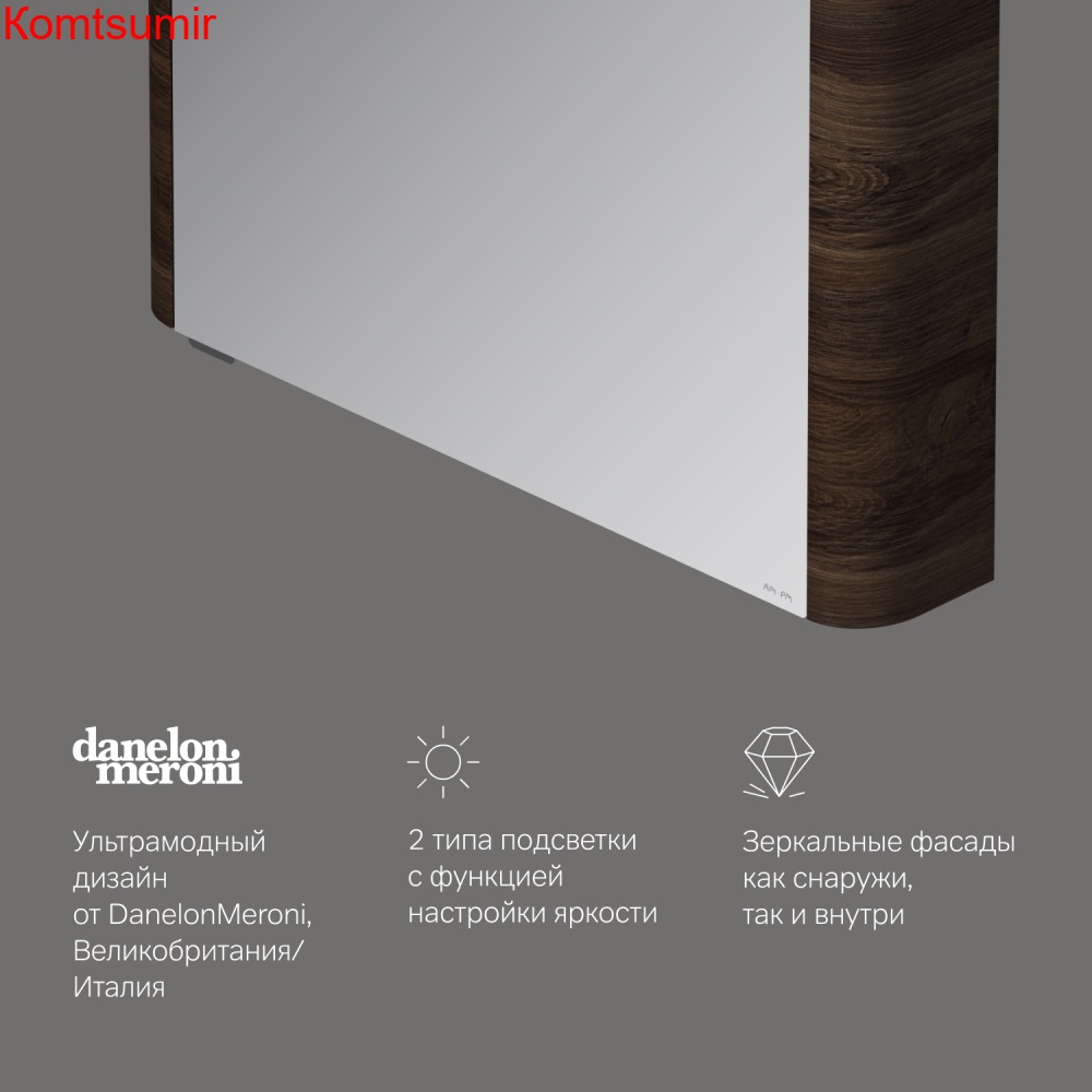 M30MCL0801NF Sensation, зеркало, зеркальный шкаф, левый, 80 см, с подсветкой, орех, текстурированная M30MCL0801NF Sensation, зеркало, зеркальный шкаф, левый, 80 см, с подсветкой, орех, текстурированная