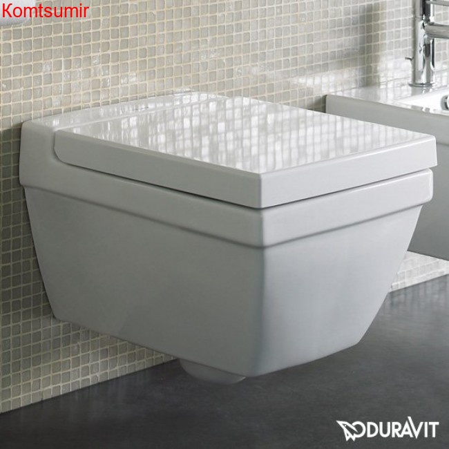 Унитаз подвесной Duravit 2nd Floor с вертикальным смывом, 370х540 мм, 4,5 л, белый (2220090000)