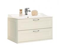 Тумба под раковину AQUATON Леон 80 подвесная, дуб белый (1A186301LBPS0)