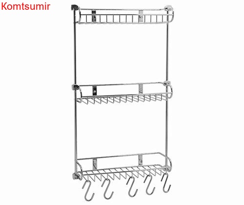 WasserKRAFT K-1433 Полка металлическая тройная