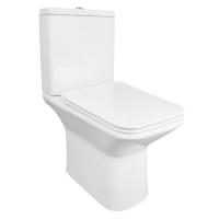 Унитаз-компакт Azario Formal 370х315х790 напольный, безободковый, в комплекте с бачком и сиденьем микролифт (AZ-1353B)