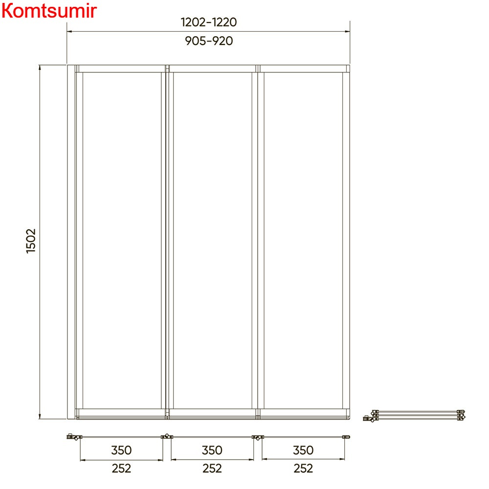 Шторка на ванну Veconi PL-73R 90*150 Шторка на ванну Veconi PL-73R 90*150