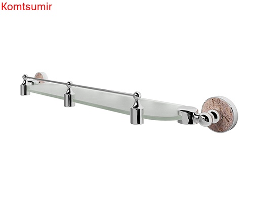 WasserKRAFT Nau K-7744 Полка стеклянная с бортиком