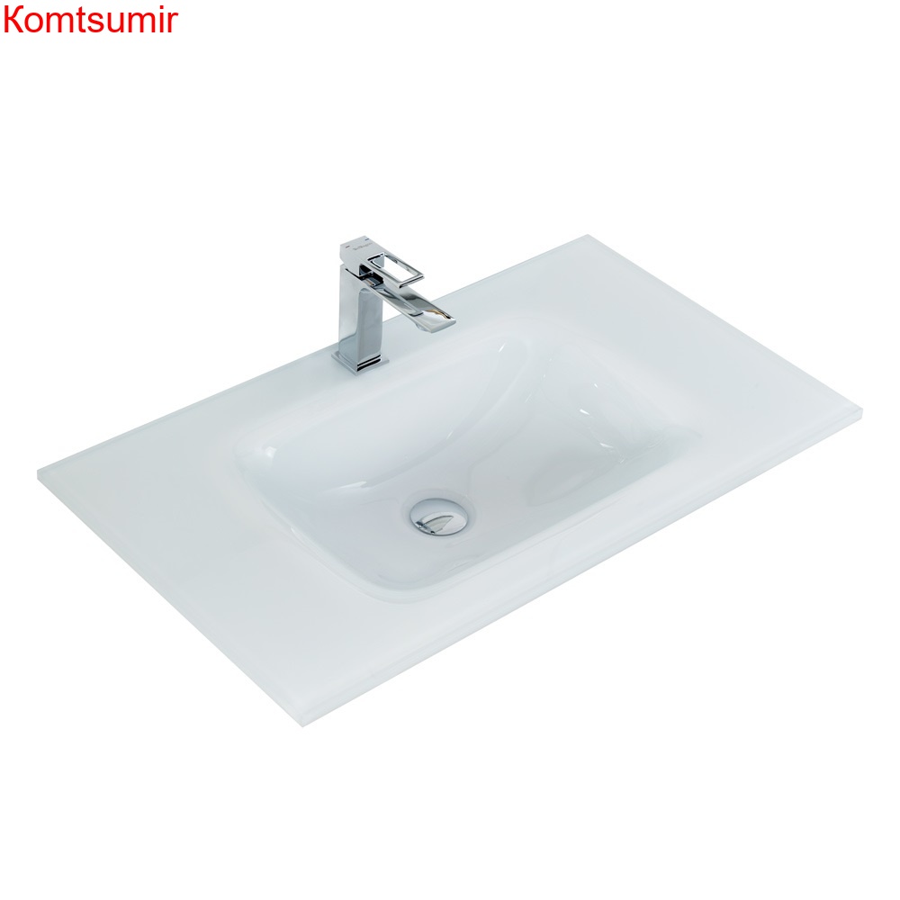 Стеклянная раковина BelBagno BB810/465-LV-VTR-BL