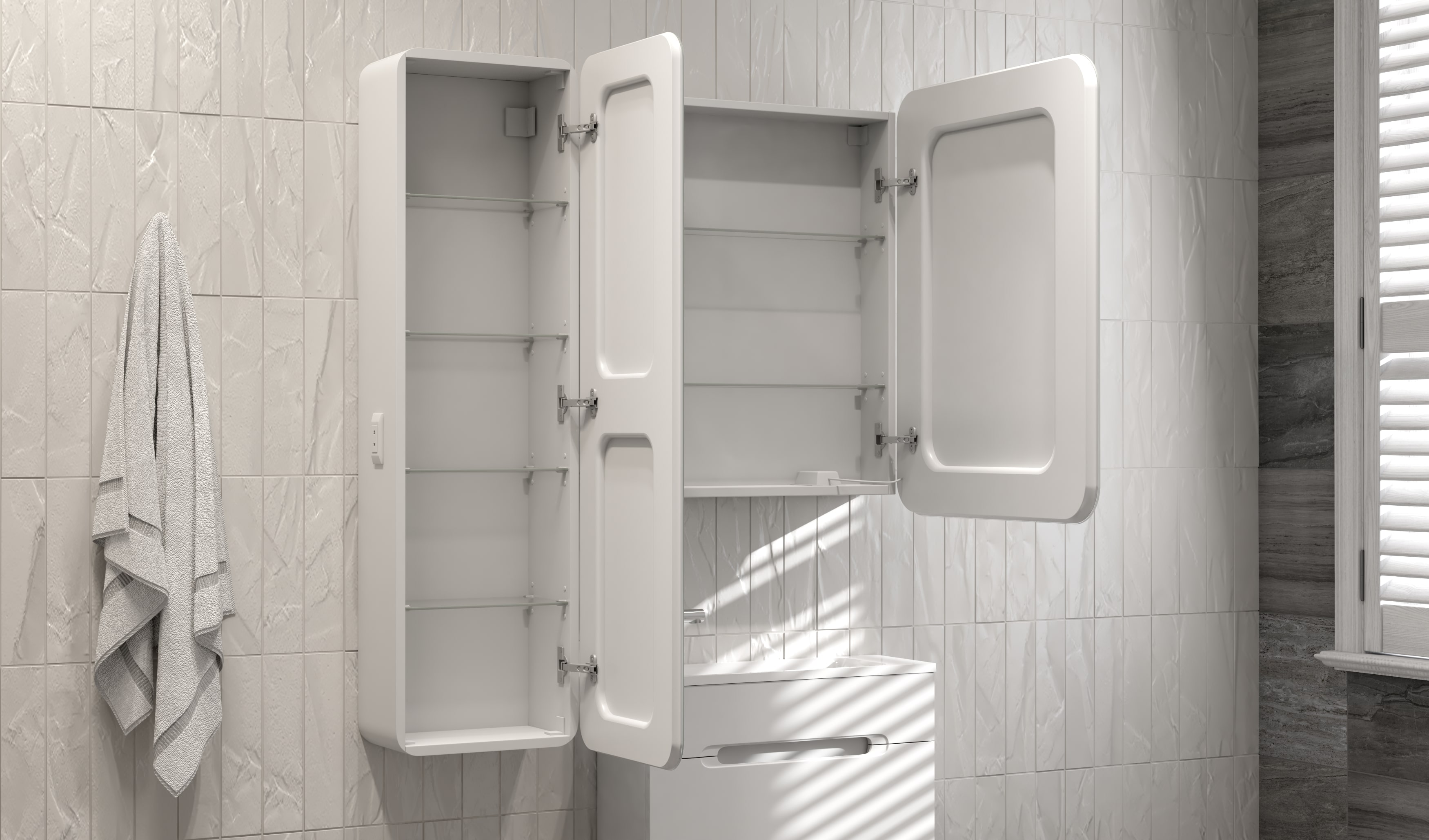 Зеркало-шкаф Modul 50