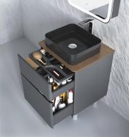 Тумба Morelle 60 напольная Антрацит/Трюфель Тумба Morelle 60 напольная Антрацит/Трюфель