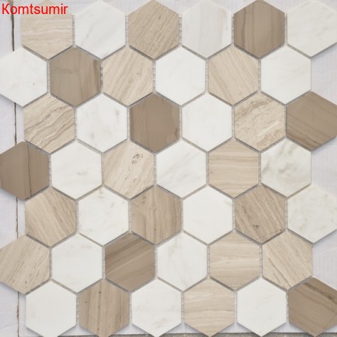 Мозаика Caramelle Mosaic Pietra Mix 3 MAT hex Мозаика Caramelle Mosaic Pietra Mix 3 MAT hex