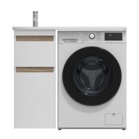 M85AFSX0402WG X-Joy, База под столешницу для стиральной машины, напольная, 40 см, 2 ящика, белый гля