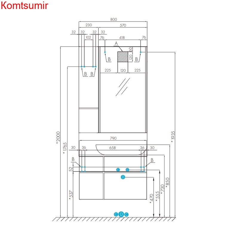 Модуль для зеркала AQUATON Мишель 23 дуб фьорд/дуб рустикальный (1A244303MIX30) Модуль для зеркала AQUATON Мишель 23 дуб фьорд/дуб рустикальный (1A244303MIX30)