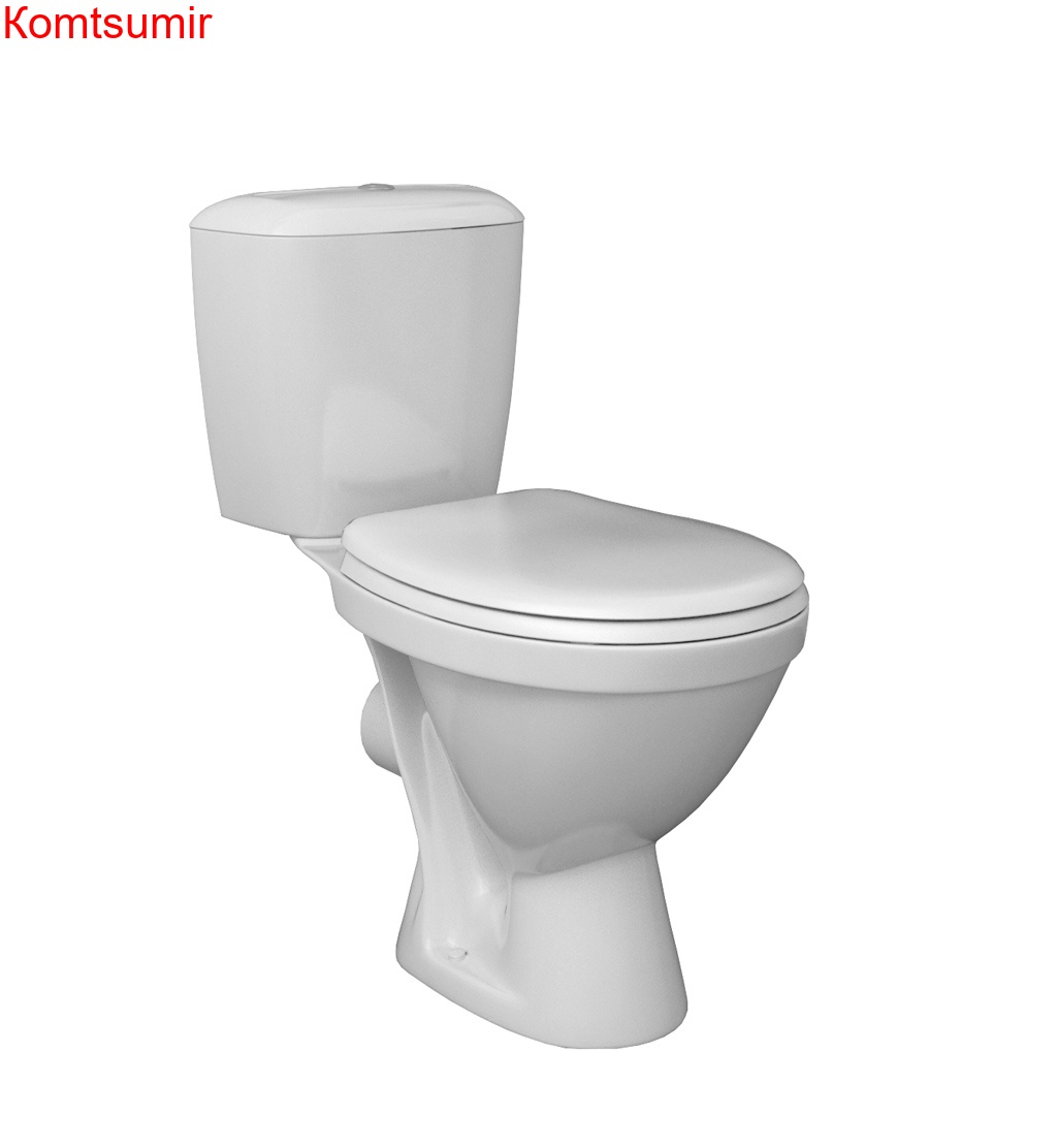 Унитаз-компакт "Паллада" (эконом: 2-реж., полипроп, метал крепеж)