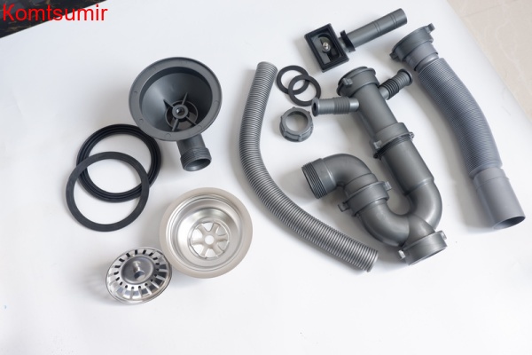 Кухонная мойка ULGRAN Steel 500 x 450 цвет «брашированная сталь»