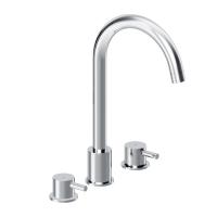 Damixa 360200000 Scandinavian Pure Смеситель для умывальника, встраиваемый в столешницу, трёхсекционный, хр