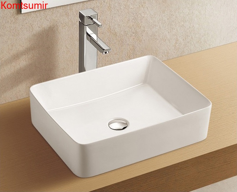 Раковина Azario накладная, 520*410*130 мм., белая (AZ-2074B)