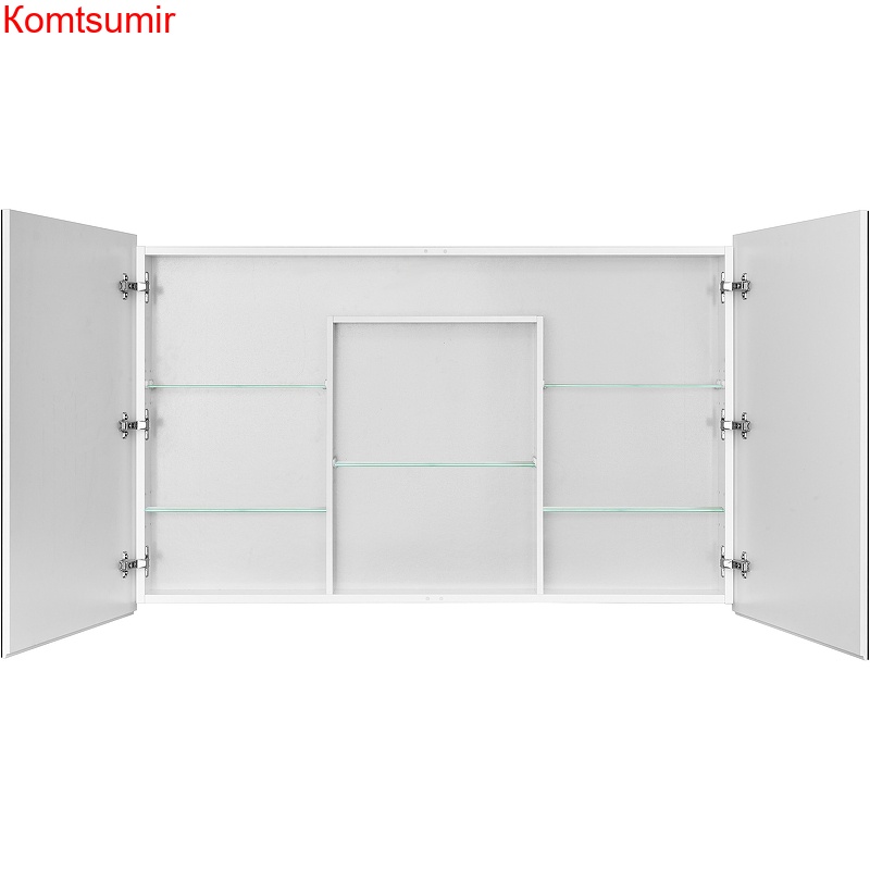 Зеркальный шкаф Aquaton Лондри 120 Белый глянцевый (1A267402LH010)