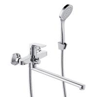 Damixa 489500000 Eclipse 2.0 Смеситель для ванной и душа с универсальным изливом и душ.набором, хром