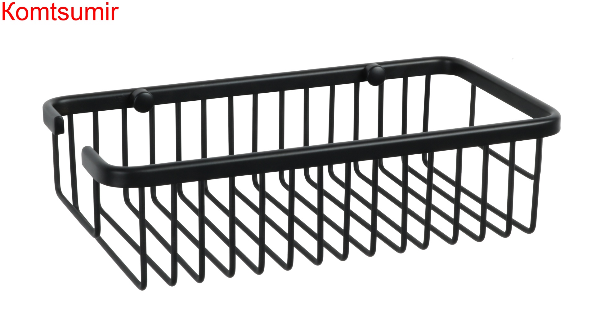 Полка прямоугольная одноэтажная Fixsen Hotel черная, FX-31050A