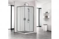 Aquatek Душевой уголок квадратный, двери раздвижные 200х80x80, черный матовый Aquatek Душевой уголок квадратный, двери раздвижные 200х80x80, черный матовый