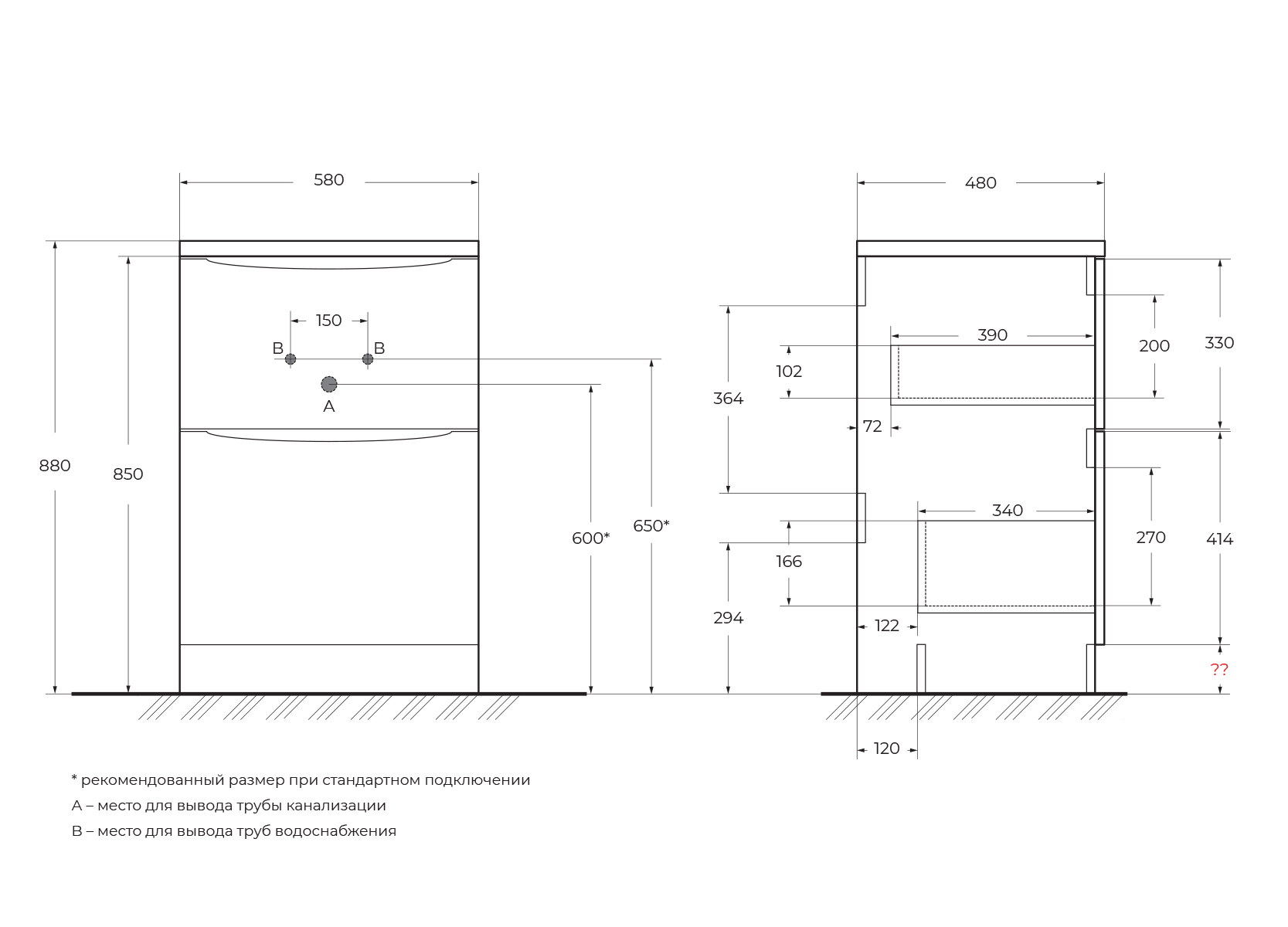 База под раковину напольная BelBagno LAVANDERIA-580/1200-2C-PIA-BL Bianco Lucido База под раковину напольная BelBagno LAVANDERIA-580/1200-2C-PIA-BL Bianco Lucido