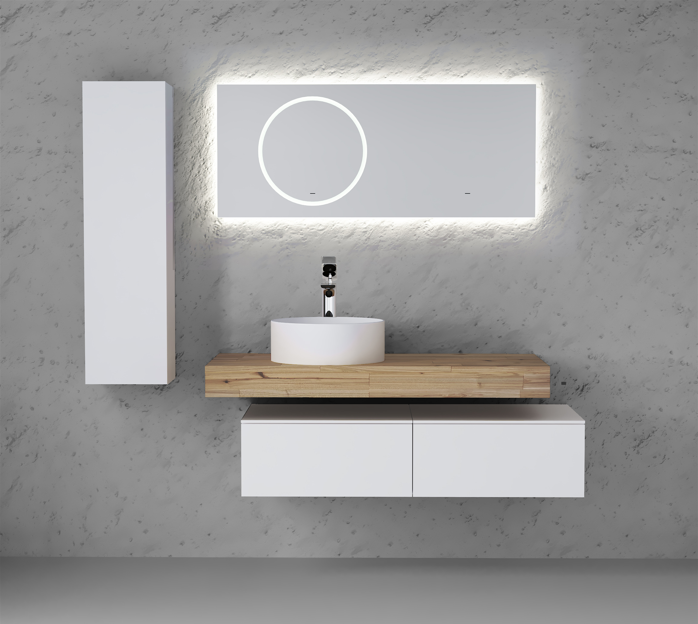 Пенал Modulare 110 подвесной Белый