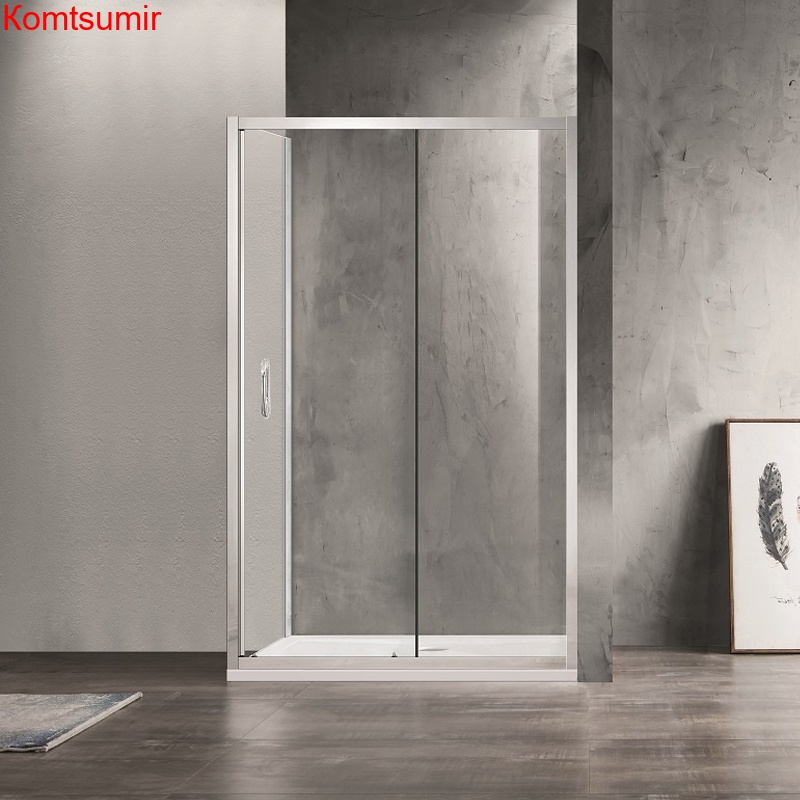 Душевое ограждение Azario MILTON 1200*800*2000, БЕЗ ПОДДОНА, серебро, открывание направо