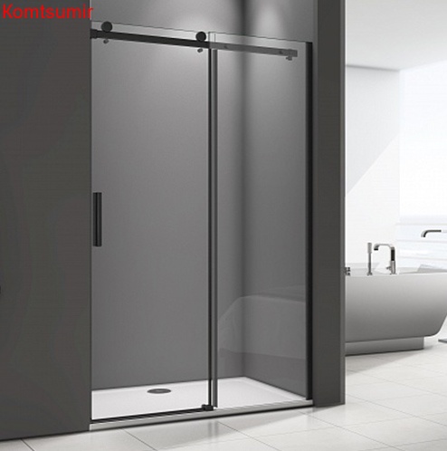 Душевая дверка в нишу 140х195 Good Door Galaxy WTW-140-C-B ГЛ00015 раздвижная