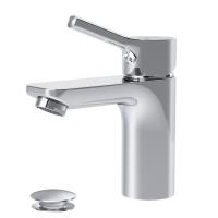 AM.PM F85B82100 X-Joy S, смеситель для умывальника с д/к, излив 100 мм, хром, шт