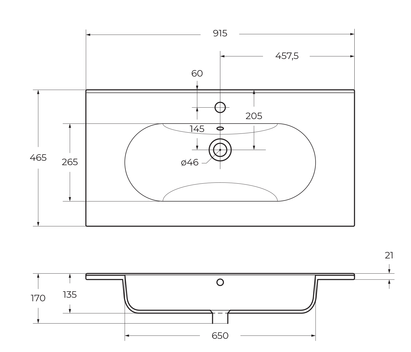Керамическая раковина BelBagno LOVE LOV-900-LVB
