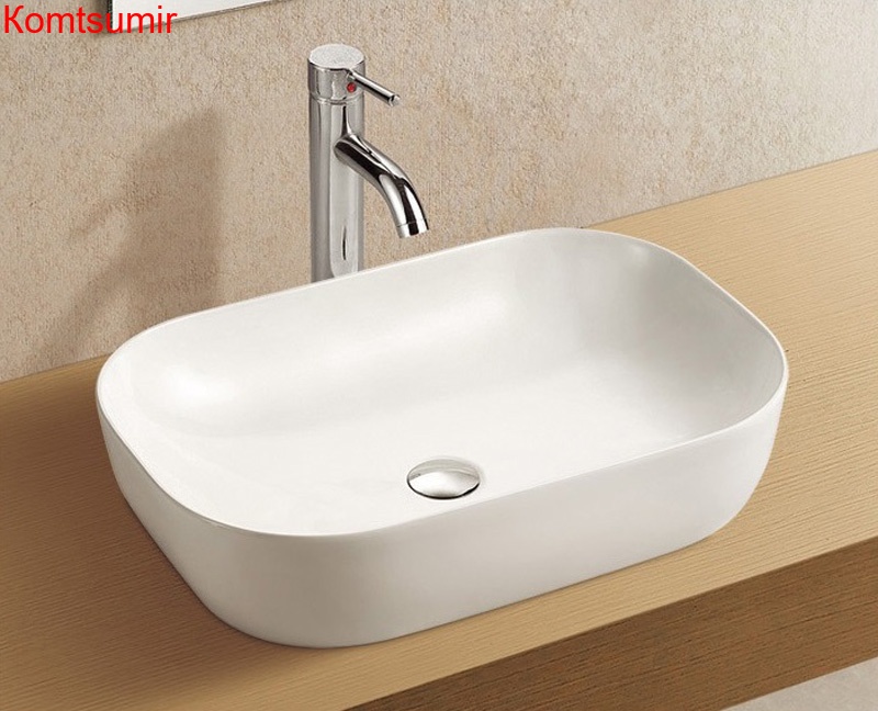 Раковина Azario 600х400х145 накладная, белый глянец (AZ-2143P)