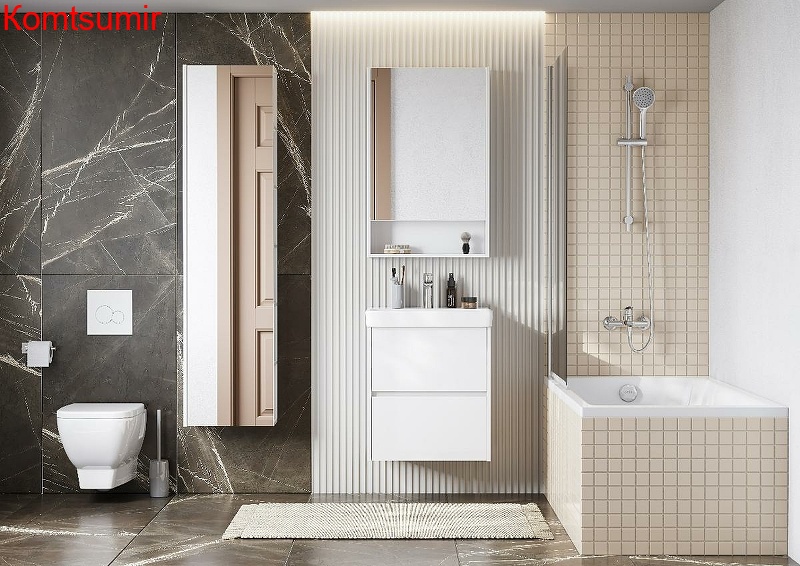 Зеркальный шкаф Aquaton Сканди 55 Белый (1A252102SD010)