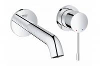 Смеситель для раковины GROHE Essence+ на 2 отверстия, внешняя часть, хром (19408001)