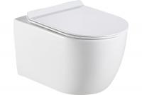 Унитаз подвесной Aquanet Logan L1W безободковый с крышкой