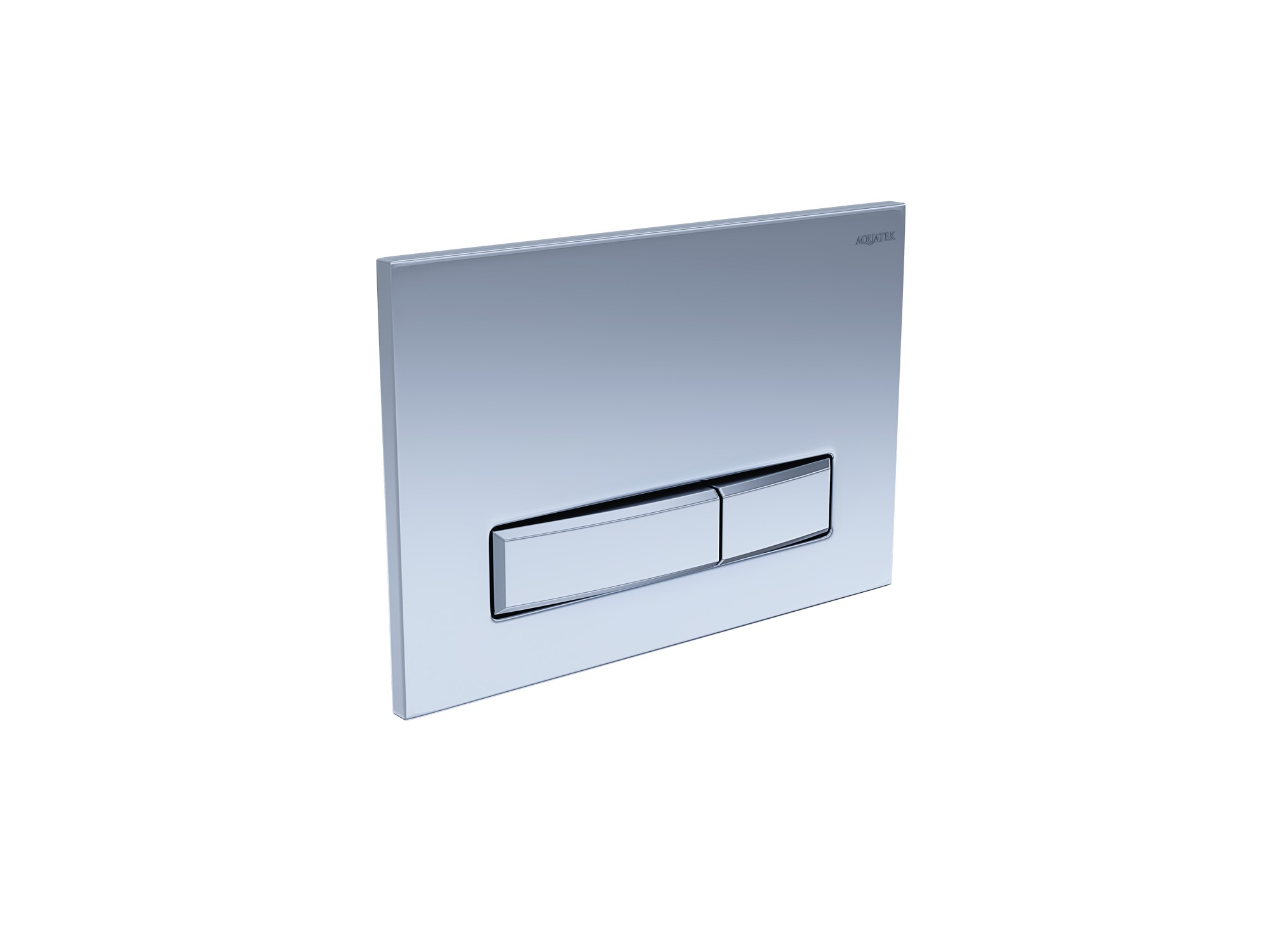 Панель смыва Aquatek Slim Хром матовая (клавиши прямоугольные) KDI-0000024