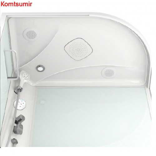 Душевая кабина Domani-Spa Delight 128high L/R чёрное сттекло (120*80) Душевая кабина Domani-Spa Delight 128high L/R чёрное сттекло (120*80)